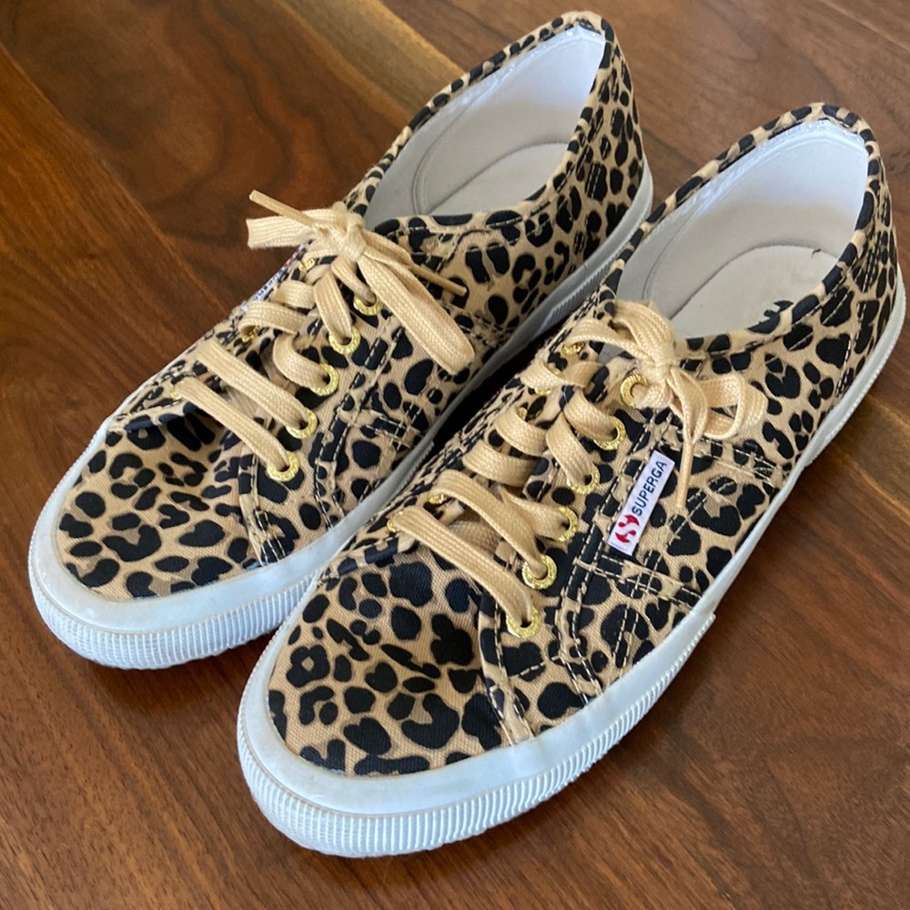 Superga Leopard print canvas sneakers